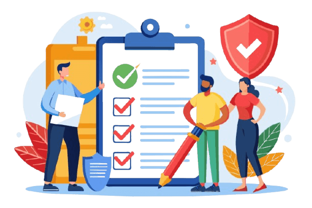 Cybersecurity Checklist Illustration