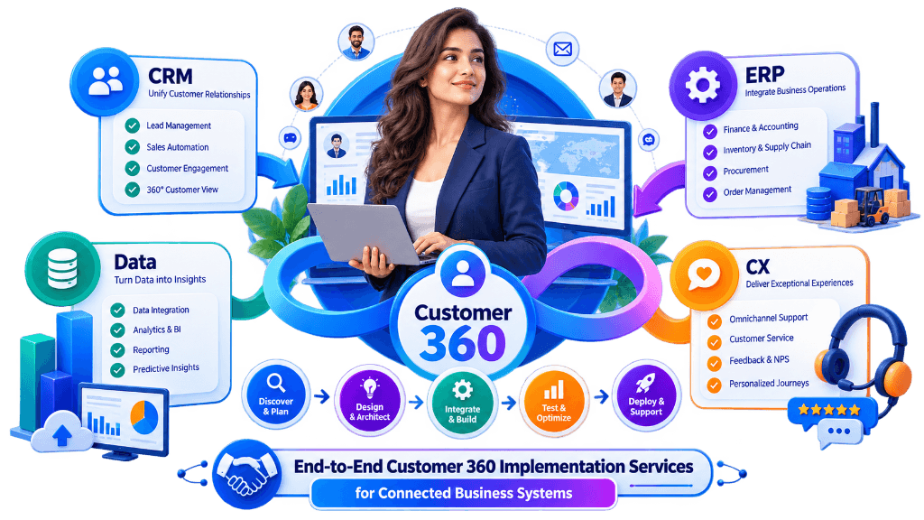 End-to-End Customer 360 Implementation Services for Connected Business Systems