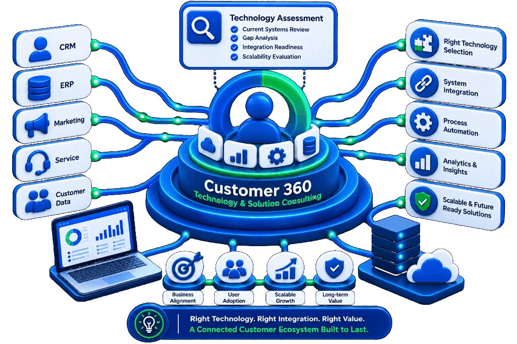 Customer 360 Technology and Solution Consulting Framework by NuageCX