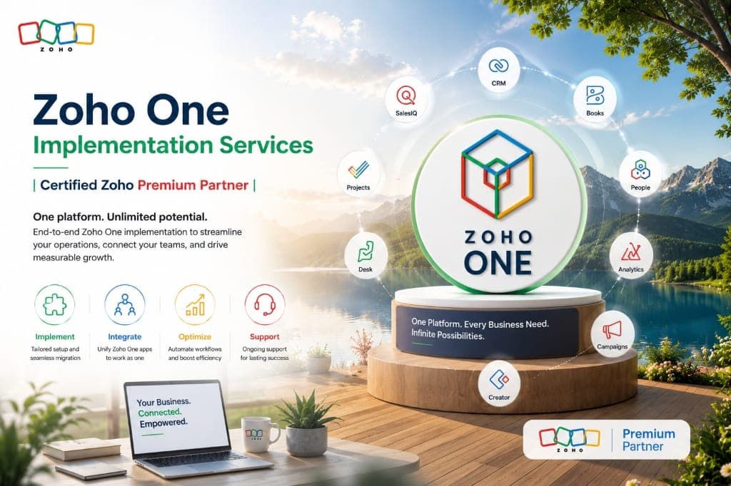 Zoho One Implementation Services | Certified Zoho Premium Partner | NuageCX
