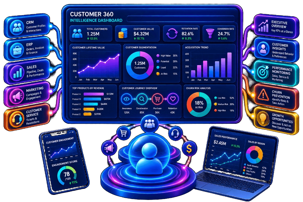 Customer 360 Customer Intelligence Dashboard Services
