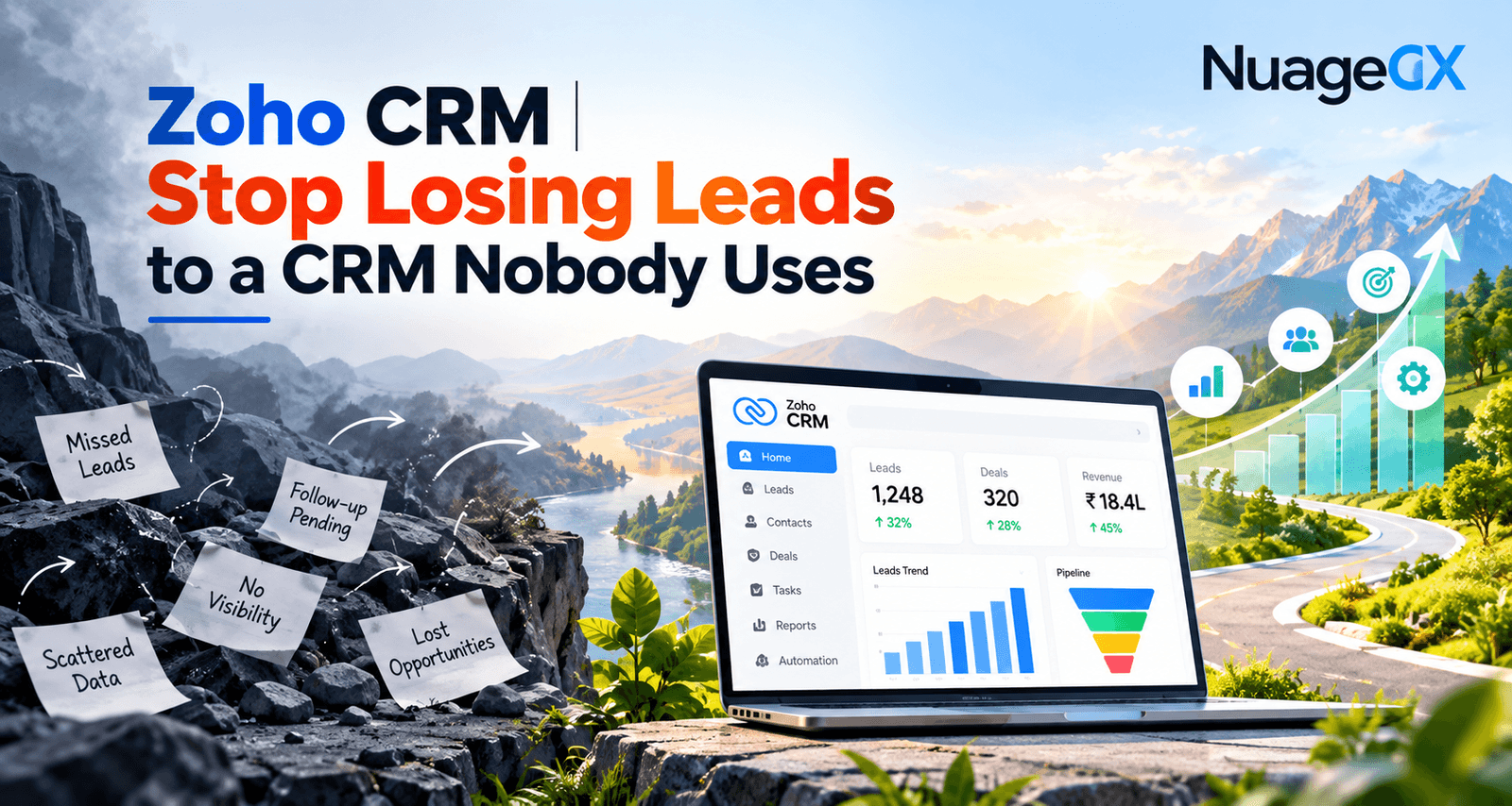 Zoho CRM Ad Campaign | Stop Losing Leads to a CRM Nobody Uses | NuageCX