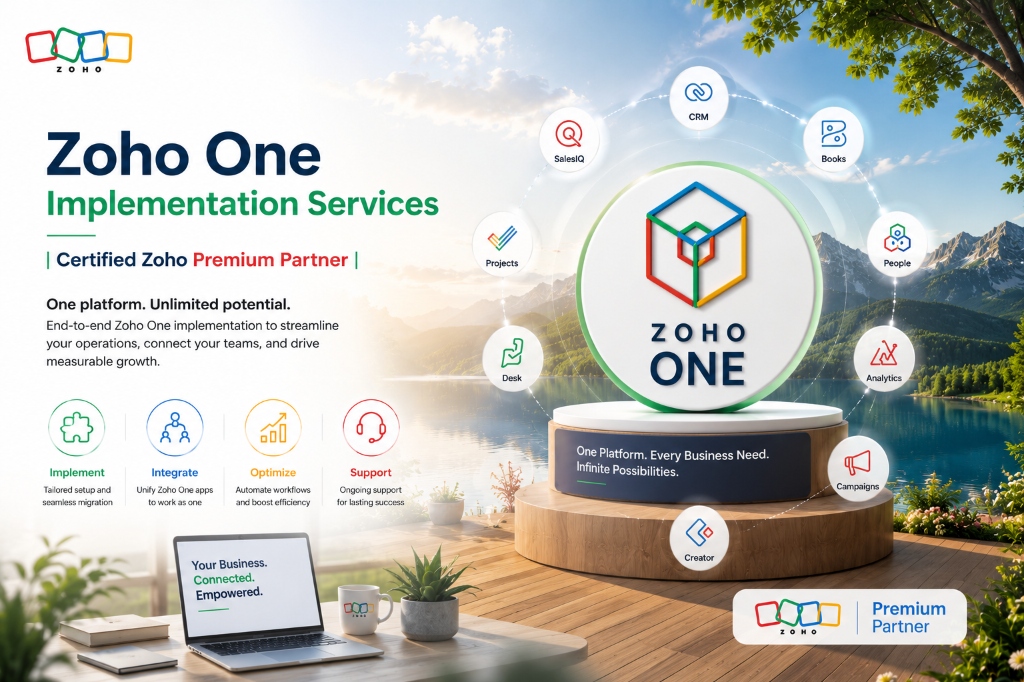 Zoho One Implementation Services | Certified Zoho Premium Partner | NuageCX