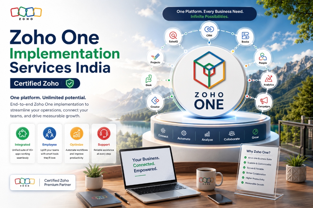 Zoho One Implementation Services India | Certified Zoho Premium Partner | NuageCX